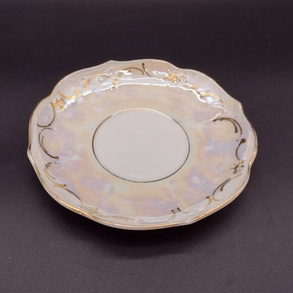6 Iridescent Side Plates by Carl Tielsch C.T. Altwasser - Picture 5 of 11